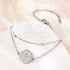 304 Stainless Steel Multi-strand Bracelets SA-CBA7739-02P-3