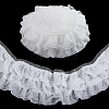 Polyester Lace Pleated Ribbons SRIB-WH0011-467B-1