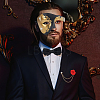 Plastic Masquerade Masks AJEW-OC0014-98A-6