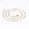 304 Stainless Steel Cable Chains Necklaces NJEW-F226-04G-03-1