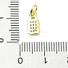 Brass Micro Pave Cubic Zirconia Pendants KK-H475-28G-02-3