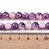 Transparent Baking Paint Glass Beads Strands DGLA-N009-8mm-04-5