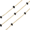 304 Stainless Steel Enamel Link Chains AJEW-Z028-09G-11-1