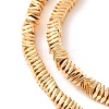 Electroplated Synthetic Non-magnetic Hematite Beads Strands G-G849-07A-LG-4