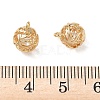 Brass Micro Pave Clear Cubic Zirconia Pendants KK-D261-01G-02-3