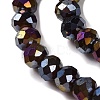 Baking Electroplate Glass Beads Strands DGLA-A039-J6MM-B20-3
