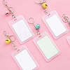 1 Set Baking Paint Colorful Bell Keychain KEYC-FG0001-05-3