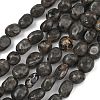 Natural Fluorescent Syenite Rock(Glow under UV Light) Beads Strands GG-C286-A26-2