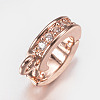 Brass Micro Pave Cubic Zirconia Enhancer Shortener Bails ZIRC-A008-10-01-4