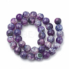 Dyed Natural Crackle Agate Beads Strands X-G-T100-03B-2