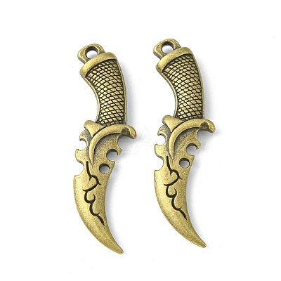 Tibetan Style Alloy Pendants TIBEP-A16825-AB-NR-1