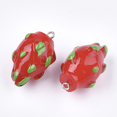Resin Pendants RESI-T028-44-1