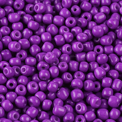 Baking Paint Glass Seed Beads SEED-US0003-4mm-K13-1