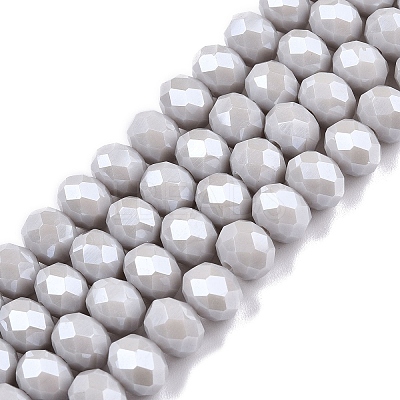 Electroplate Glass Beads Strands LS-EGLA-A044-P8mm-A19-1