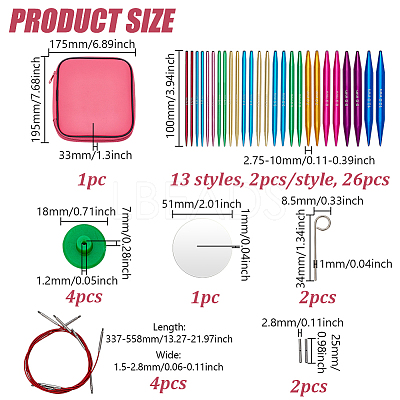 Interchangeable Circular Set DIY-WH0308-995-1