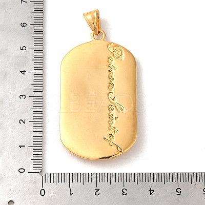 316L Surgical Stainless Steel Big Pendants STAS-B059-01G-06-1
