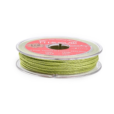 2-Ply Round Waxed Cotton Thread Cords YC-T004-01A-22-1