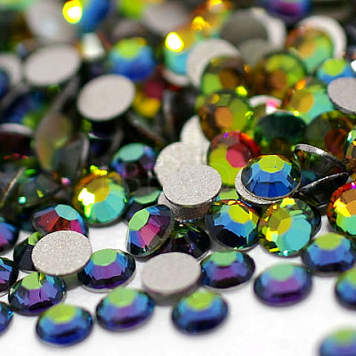 Glass Flat Back Rhinestone LS-RGLA-C002-SS4-001VM-1