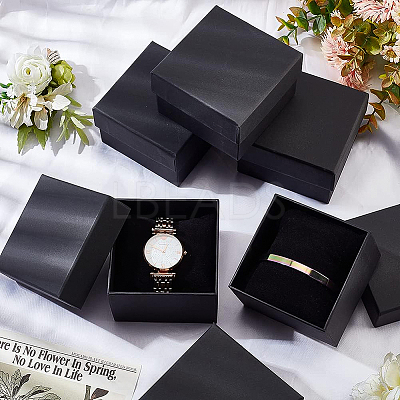 Kraft Paper Cardboard Jewelry Boxes LS-CBOX-BC0001-23-1