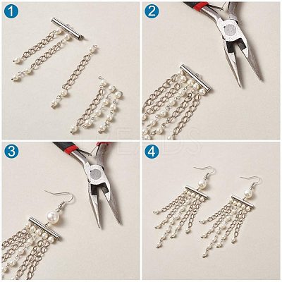 Iron Slide On End Clasp Tubes IFIN-R212-1.6cm-P-1