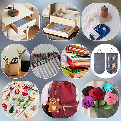 Felt Fabrics DIY-WH0622-182B-1