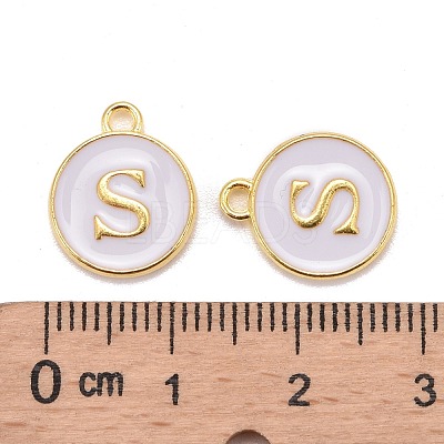 Golden Plated Alloy Charms X-ENAM-S118-01S-1
