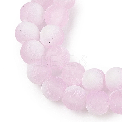 Frosted Crackle Glass Beads X1-GLAA-U001-8mm-M03-1