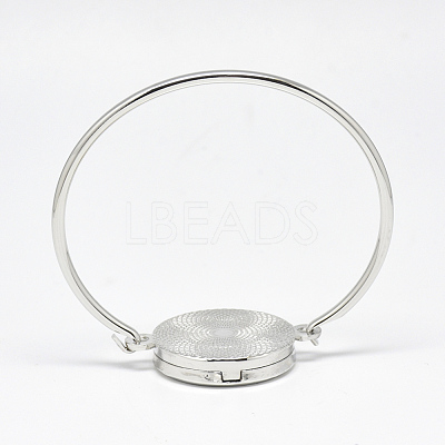 Brass Diffuser Locket Bangles BJEW-Q691-07-1