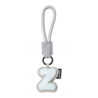 PU Leather Letter Pendant Decoration HJEW-YWC0002-001Z-1
