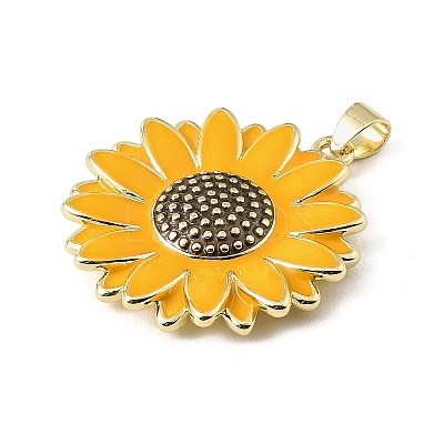 Brass Enamel Pendants KK-CBA9CBD-08G-1