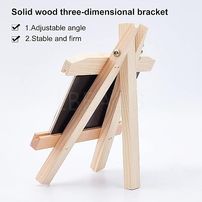 2Sets 2 Styles Natural Wood Photo Frames DJEW-OC0001-06-1