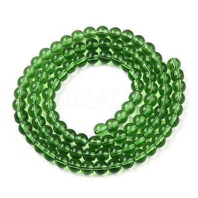 Transparent Glass Beads Strands GLAA-T032-T4mm-07-1