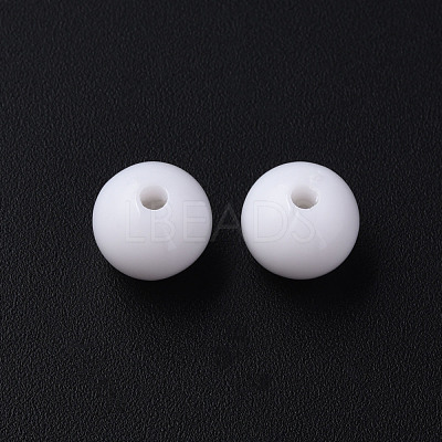 Opaque Acrylic Beads MACR-S370-C10mm-01-1
