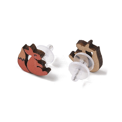 Thanksgiving Stud Earrings Set EJEW-U016-01P-02-1