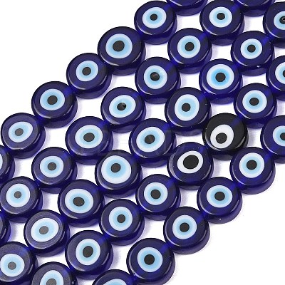 Handmade Evil Eye Lampwork Beads LAMP-C028-02E-1