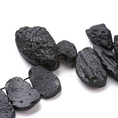 Natural Tektite Beads Strands G-K419-02A-1