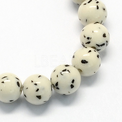Synthetic Gemstone Beads Strands G-R271-12mm-Y29-1