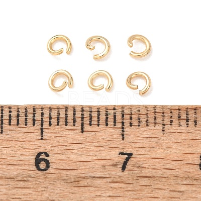 Brass Open Jump Rings KK-G604-08G-07-1