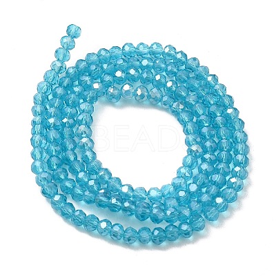 Electroplate Glass Beads Strands LS-EGLA-D020-3x2mm-41-1