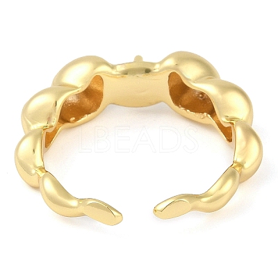 Brass Cuff Finger Ring Settings KK-L219-15C-G-1