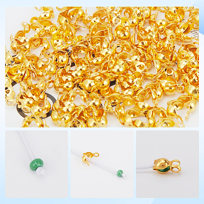 1200Pcs Brass Bead Tips KK-SP0001-93G-1
