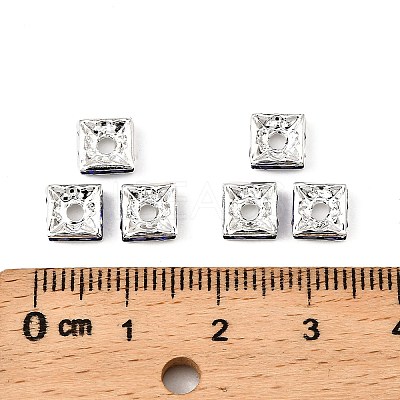 Brass Rhinestone Spacer Beads RSB072-1