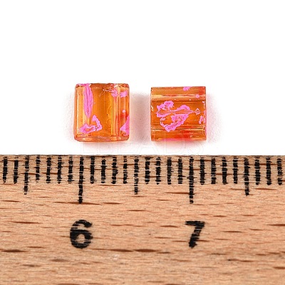 2-Hole Transparent Glass Seed Beads SEED-S023-30C-13-1