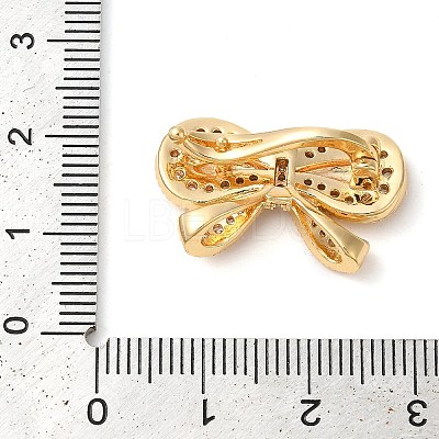 Brass Micro Pave Clear Cubic Zirconia Fold Over Clasps LS-KK-G505-29G-1