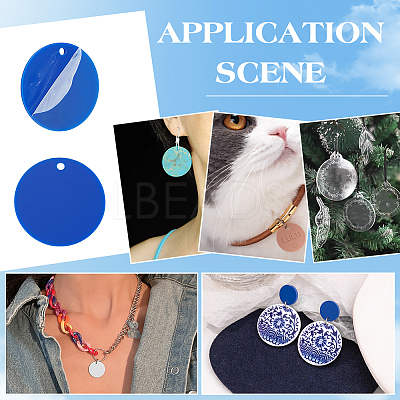 Opaque Acrylic Pendants LS-SACR-WH0006-32C-01-1
