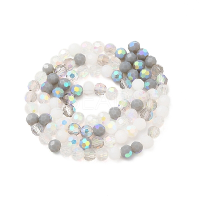 Electroplate Glass Beads Strands EGLA-P048-A03-1