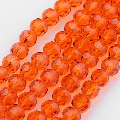 Transparent Glass Bead Strands GLAA-G013-10mm-70-1