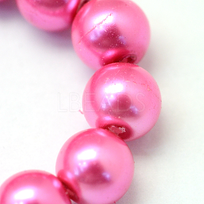 Baking Paint Glass Pearl Bead Strands HY-Q003-3mm-54-1