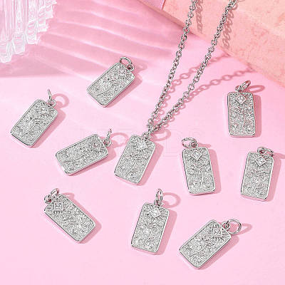 SHEGRACE Valentine's Day Brass Clear Cubic Zirconia Pendants XGRQ3K480-551P-1