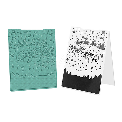 Christmas Plastic Embossing Folders DIY-WH0186-41-1